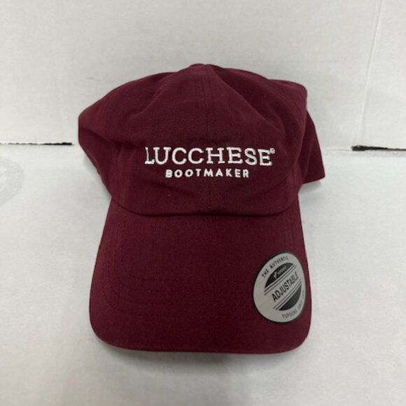 Lucchese Other - Yupoong Classics Lucchese Adjustable Burgundy Hat- NEW